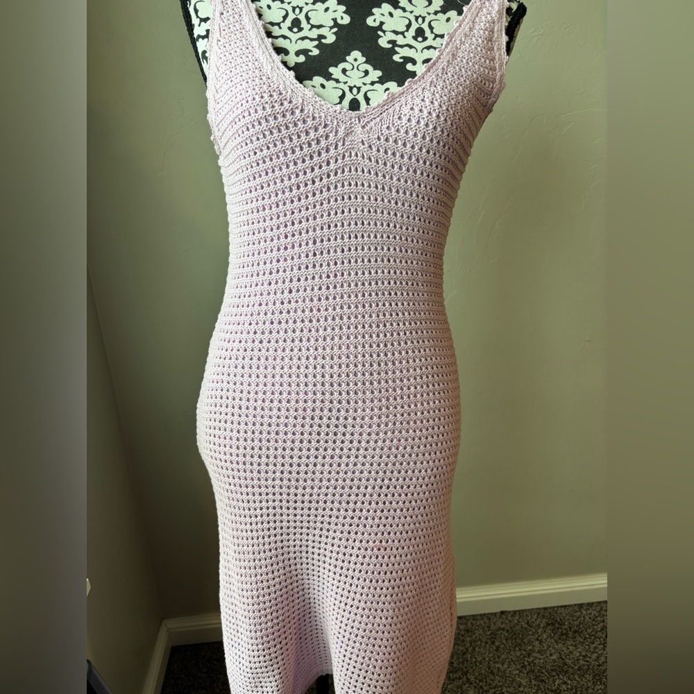 Chic Lavender Knit Dress